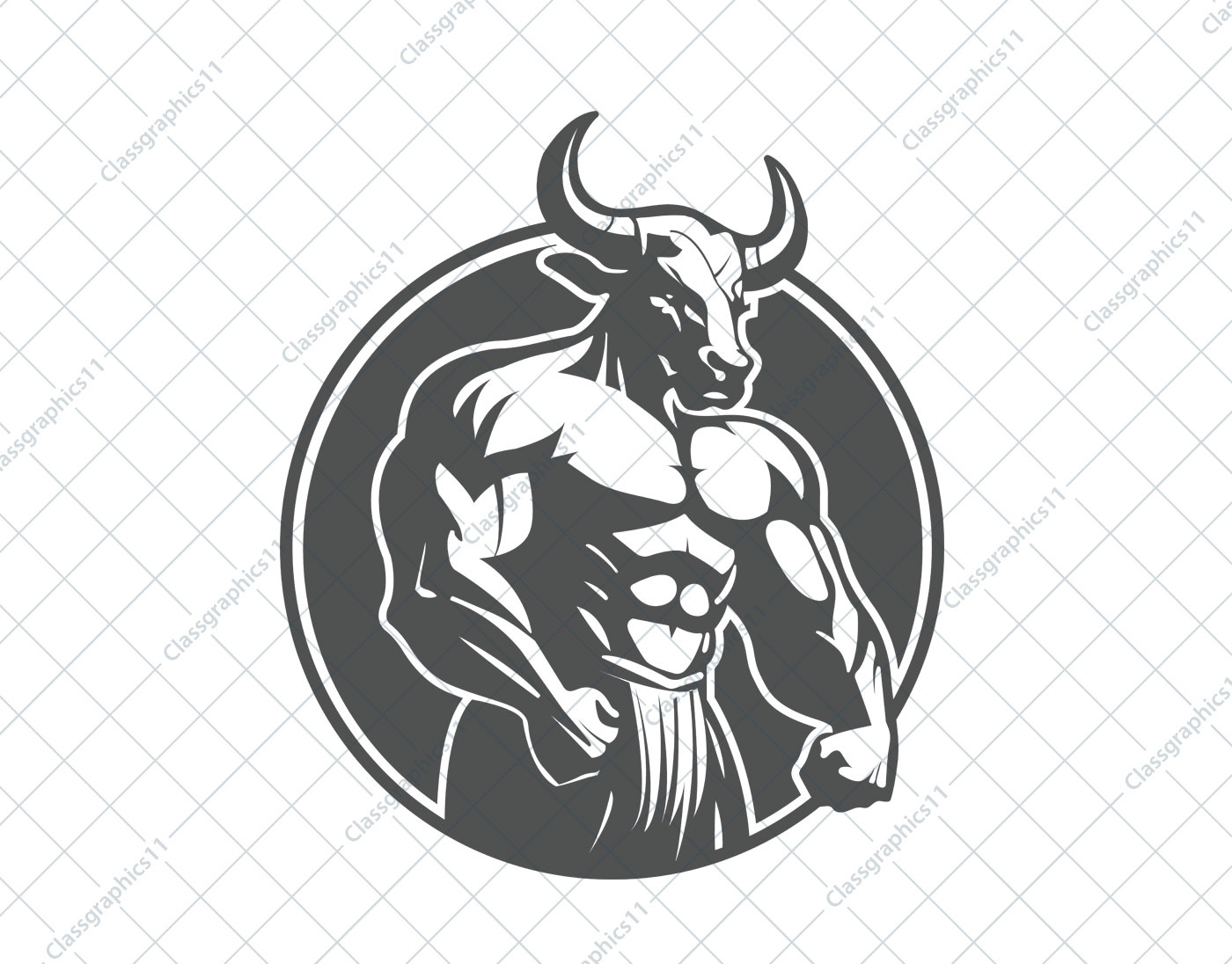 Minotaur Muscles Man By Classgraphics Phillip On Dribbble