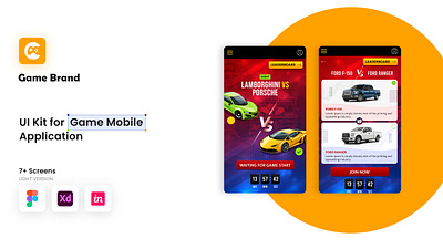 Game Mobile App figma mobile app ui ux design