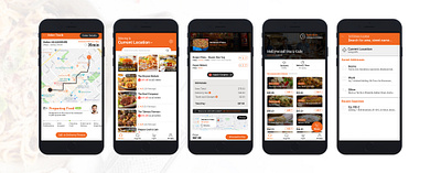 Food Delivery Mobile App figma mobile app ui design ux design