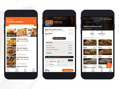 Food Delivery Mobile App figma mobile app ui design ux design