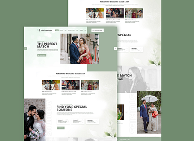Wedding Website figma ui design ux design website