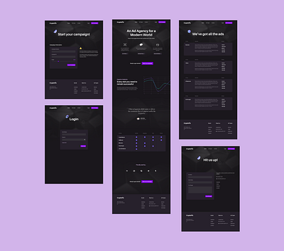 A User Interface Design with Figma for a Cryptocurrency Website desktop design figma ui