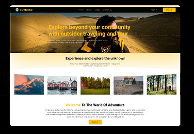 Traveling and Tour adventure figma traveling uiux webdesign