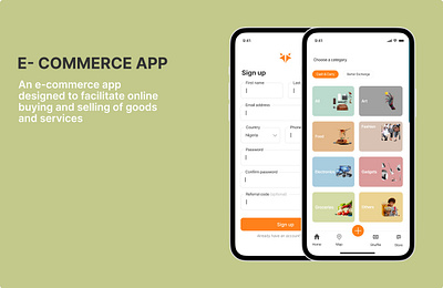 E commerce app project ui user interface