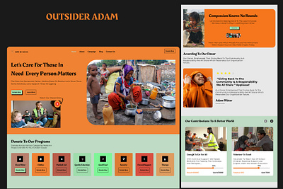 Charity charity donation graphic design refugees uiux webdesign