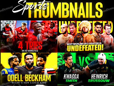 Sports Thumbnails banner branding design designing drawing logo sport thumbnail sports thumbnails