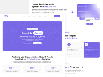 Spay Landing page UI Design landing page landingpage ui uidesign uiux ux uxdesign web design webdesign website