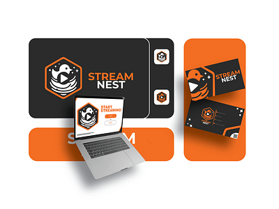 Logo For Company: Stream Nest branding graphic design logo