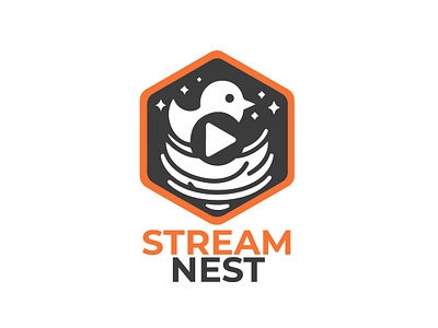 Logo For Company: Stream Nest branding graphic design logo
