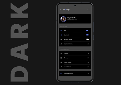 Design the Ultimate Settings Page: Clean, Functional & Stylish android app dark design graphics ios light mobile settings system techy tools ui user web