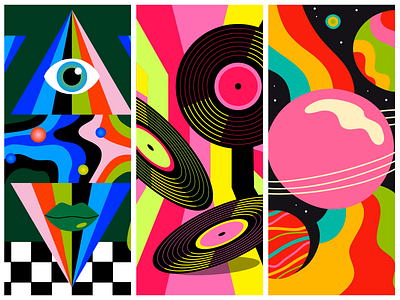 Unsplash | Psychedelic Patterns Design artwork colorful freelance illustrator graphic design illustration illustrator isometric pattern psychedelic surface pattern design vector art