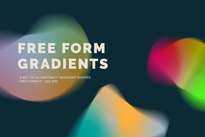 Free Form Gradients abstract abstract shapes color shift cyber design elements gradient gradient shapes graphic overlay modern packaging design poster design rainbow gradient retro ui design uiux web design