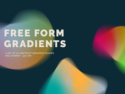 Free Form Gradients abstract abstract shapes color shift cyber design elements gradient gradient shapes graphic overlay modern packaging design poster design rainbow gradient retro ui design uiux web design