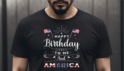 Happy 4th July Independence Day T-Shirt 3d 4th july independence day american birthday shirt american flag design animation branding design graphic design happy july usa illustration logo motion graphics patriotism fashion typography ui usa birthday design usa independence day usa pride tee ux vector