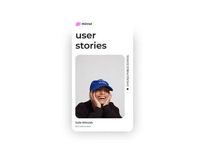 mirror user stories branding clean design dribbble illustration ios light