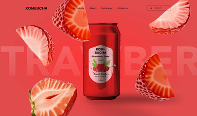 KOMBUCHA Product Design animation bottles design illustration product design