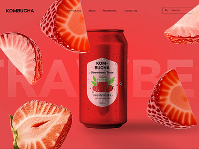 KOMBUCHA Product Design animation bottles design illustration product design