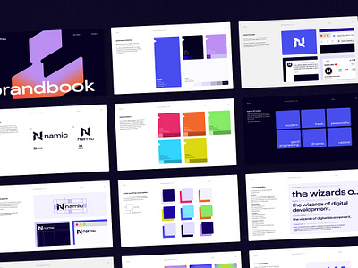Branding for a Tech Company: Namic 3d branding design graphic design logo modern software company tech visual identity