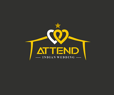 Logo Design For Attend Indian Wedding attend indian wedding branding graphic design logo logo design