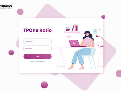 TPOne Ratio Login design figma login login page ui user interface web design