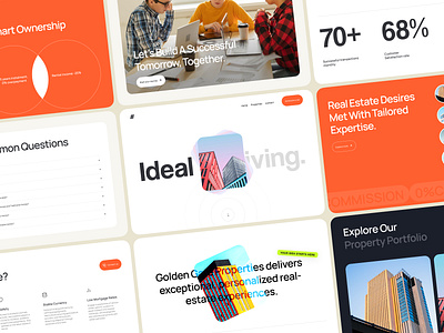 Real Estate - Landing page Design apartments buildings buy house clean corporates home page investment landing page design landing page redesign landingdesign modern property property managment real estate realters renting residence website design
