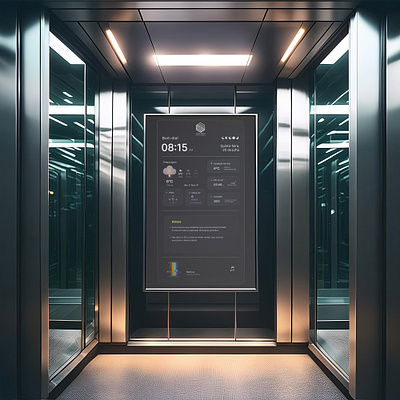 Neomot Elevator Screen Dashboard animation design figma prototyping ui ux