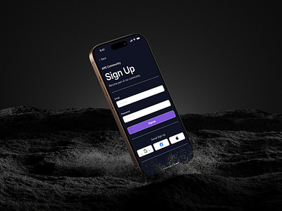 Sign Up (DailyUI #001) dailyui graphic design mobile ui