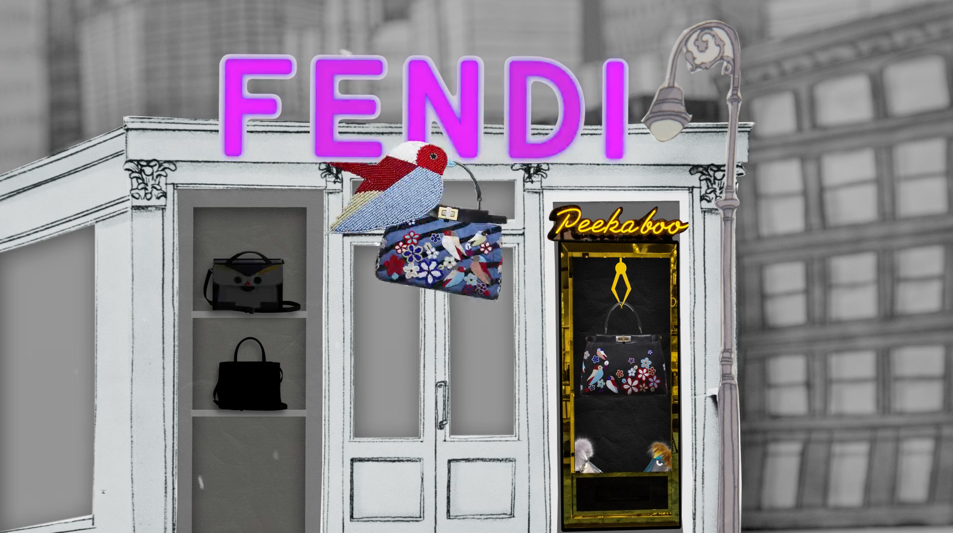 Fendi | SoHo Pop Up animation branding graphic design motion graphics