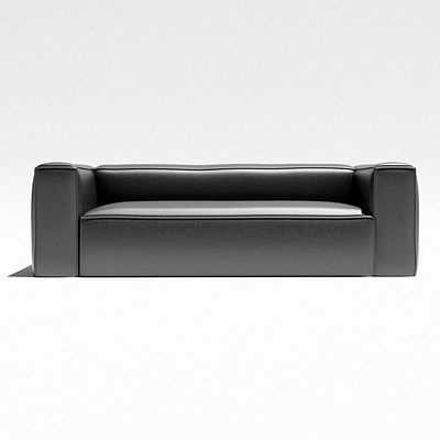Minimalist Leather Sofa product3d