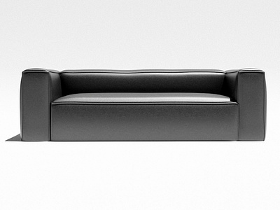 Minimalist Leather Sofa product3d
