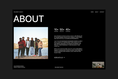 Style Test - About 002 about agency branding company design inspiration landing page studio style test ui ux website