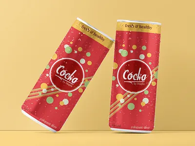 Can packaging - "Cocka" by Hupla can canette design emballage illustrator packaging photoshop