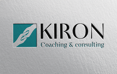 Logo - Kiron, coaching et consulting chaine coaching design graphisme identité visuelle illustrator logo mains