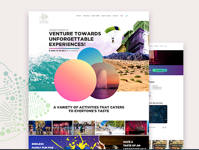 Saudi Even Landing Page branding landing page ui ux design web design