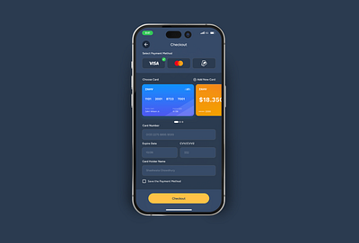 Credit Card Checkout Screen App UI app app ui banking branding card checkout credit card design ecommerce finance graphic design mockup pay payment ui visa