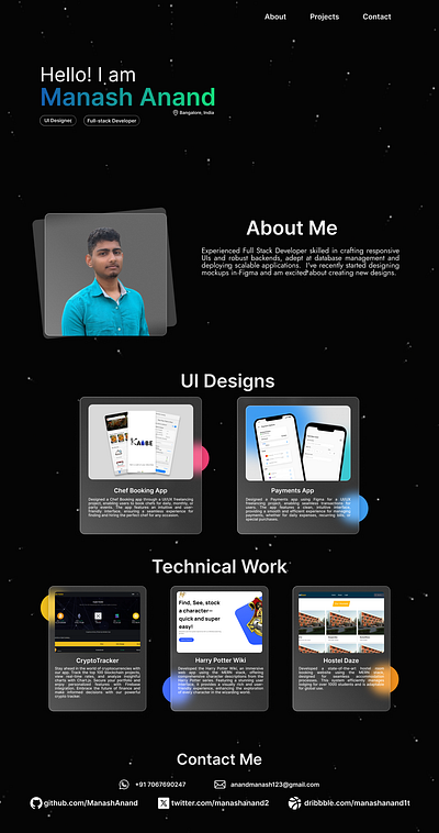 Portfolio Design mern portfolio ui