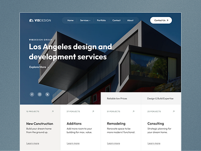 Architecture Agency Website Design architecture architecture agency architecture landing page architecture website building civil engineering eksterior design furniture home page interior architecture interior design landing landing page property website real estate real estate landing page room webdesign website