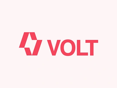 Volt logo design (unused) bolt brand brand identity branding electrical energy fast letter letter v lightning logo logos speed thunder v energy logo volt