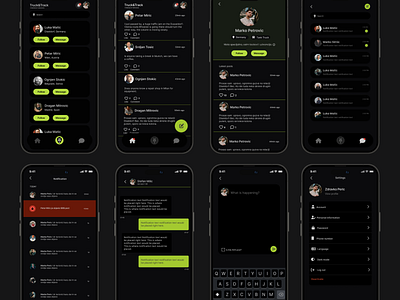 Truck&Track chat dark darkapp darkmobile mobile mobileapp mobileui profile social socialapp