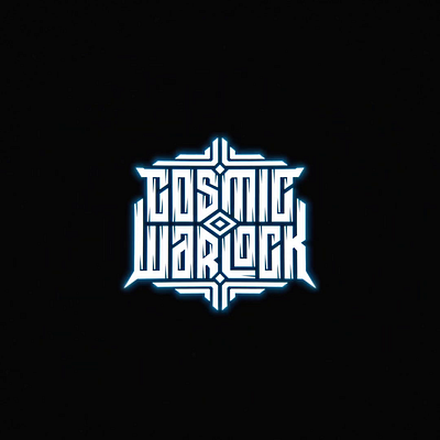 Cosmic warlock branding cosmic design game high style identity lettering logo logotype music space typography
