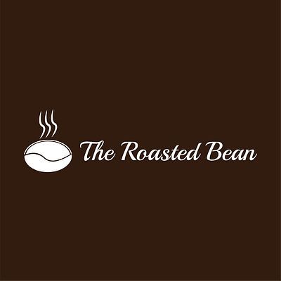 Roasted Bean Logo Design branding business owners coffee shop business dailylogochallenge dailylogochallengeday6 designer graphic designer illustrator logo logo designer photoshop