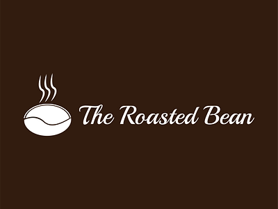 Roasted Bean Logo Design branding business owners coffee shop business dailylogochallenge dailylogochallengeday6 designer graphic designer illustrator logo logo designer photoshop
