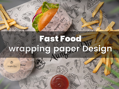 Fast Food Wrapping Paper Design ads branding fasfood fast food fast food packaging design fast food wrapping paper fastfood wraping logo packag print print design wraping design wraping paper wraping paper design