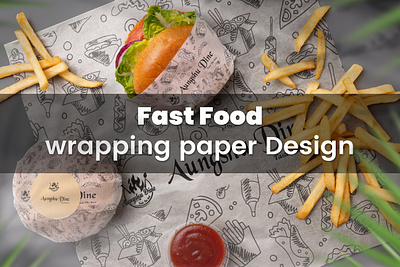 Fast Food Wrapping Paper Design ads branding fasfood fast food fast food packaging design fast food wrapping paper fastfood wraping logo packag print print design wraping design wraping paper wraping paper design