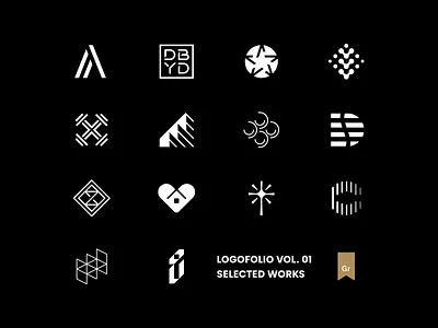 Logofolio Vol. 01 abstract brand identity branding business collections company geometric graphic lettermark logo design logofolio logomark logotype mark minimalist modern portfolio simple symbol visual