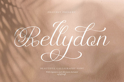 Rellydon | Beautiful Calligraphy Font branding signature fonts