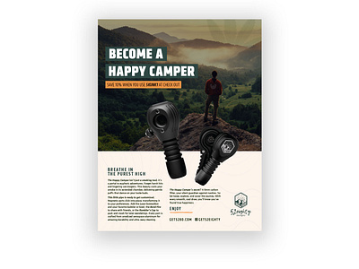 Become a Happy Camper ad design magazine