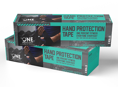 Packaging Box Design For One Percent Hand Protection Tape amazon packaging box design branding design graphic design packaging packaging design
