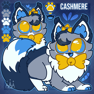 Cashmere Reference (Original Character Design) cat character design design digital graphic design illustration procreate