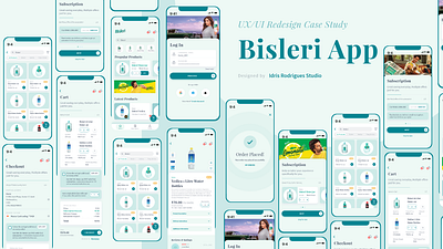 Revolutionizing Hydration: Bisleri App UX/UI Case Study branding design graphic design illustration ui ux